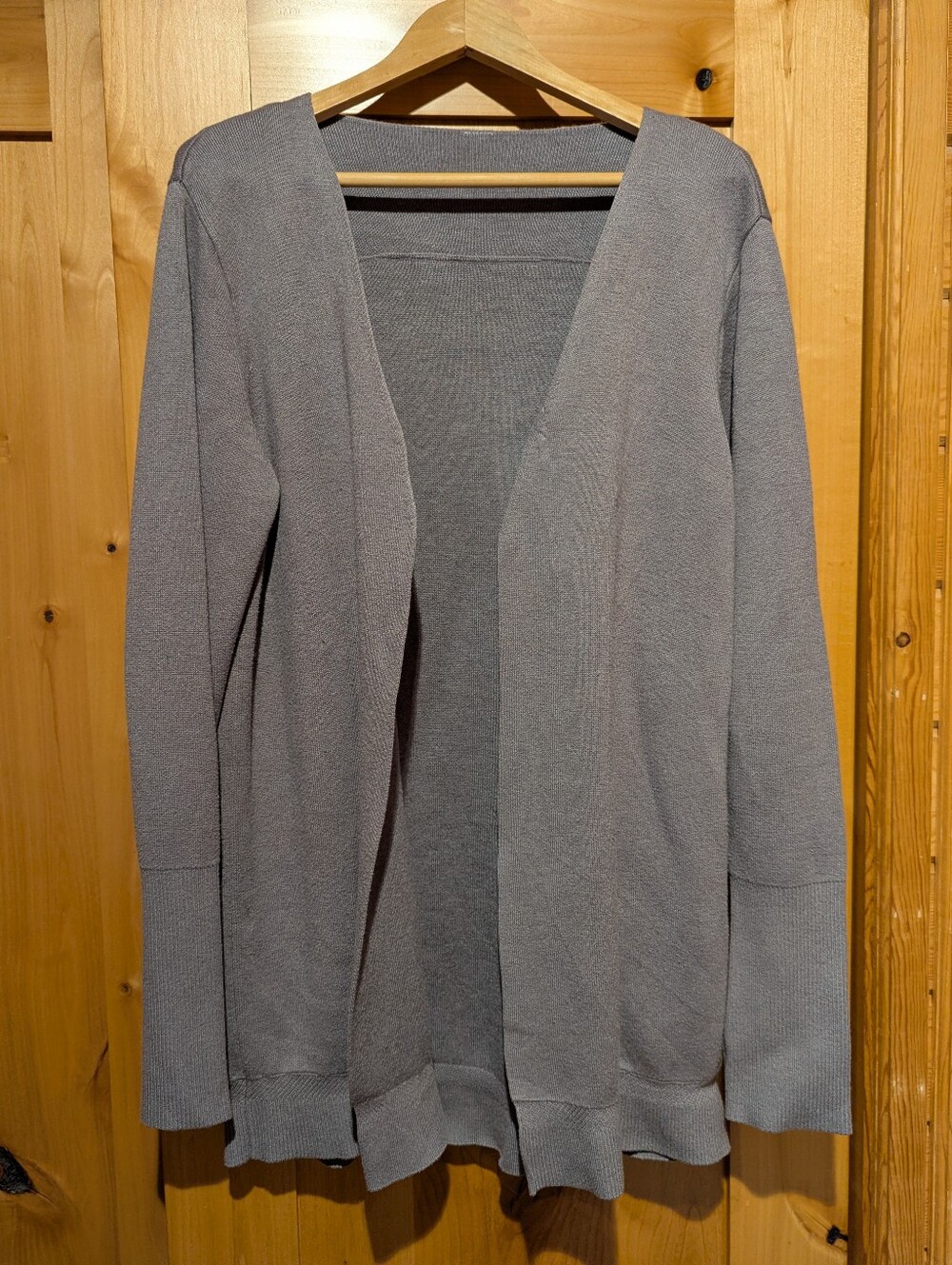 Lululemon City Street Cardigan Cashlu Cashmere Heathered Mystique Sz M/L
